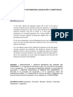 Ensayo Juridico Derecho Del Consumidor y de La Competencia