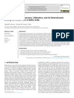 Health Insurance: Awareness, Utilization, and Its Determinants Among The Urban Poor in Delhi, India