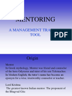 Mentoring: A Management Training Tool