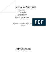 Introduction To Antennas: Dipoles Verticals Large Loops Yagi-Uda Arrays