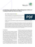 Occupational Therapy Practice in Sleep Management