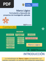 Parte 4 - Marco Lógico Formulación y Ejecución de Proyectos de Investigación PDF