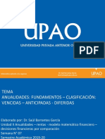 Dr. Saúl Barrantes García Sbarrantesg@upao - Edu.pe Matemática Aplicada A Los Negocios