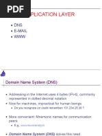 Application layer-DNS, E-Mail