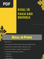 Rizal in Paris and Brussels