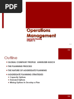 Operations Management: Aggregate Planning