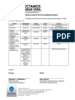 Acta Entrega Equipos.