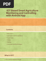 IOT Based Smart Agriculture Monitoring and Controlling With Android App