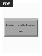 T Ti E DTHTL Si Truncation Errors and The Taylor Series