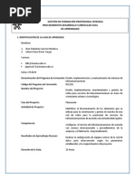 Gestión de Formación Profesional Integral Procedimiento Desarrollo Curricular Guía de Aprendizaje