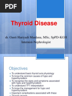 Thyroid Disease: Dr. Gusti Hariyadi Maulana, MSC, SPPD-KGH Internist-Nephrologist