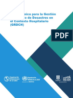 Guía Técnica para La Gestión Del Riesgo de Desastres en El Contexto Hospitalario (GRDCH)