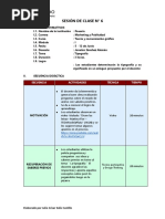 Sesión de Aprendizaje Afuera