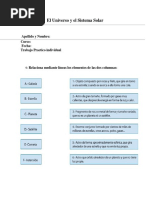 El Universo y El Sistema Solar TRABAJO PRACTICO 5099