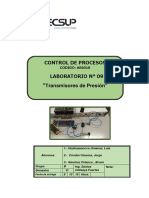 Laboratorio 09 Transmisores de Presión