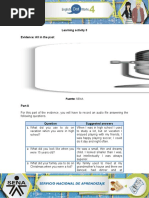 Learning Activity 3 Evidence: All in The Past: Fuente: SENA