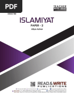 ISLAMIYAT PAPER-2 NOTES 2017-18 Edition PDF