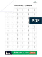 CDS II 2019 Answer Key - English Set C: WWW - Gradeup.co