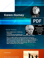 Karen Horney: (16 SEPTEMBER 1885 - 04 DECEMBER 1952)