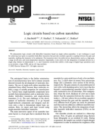 Logic Circuits Based On Carbon Nanotubes: A. Bachtold, P. Hadley, T. Nakanishi, C. Dekker