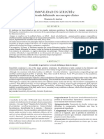 Dismovilidad en Geriatría: Una Década Definiendo Un Concepto Clínico