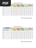 Score Sheet For TV Broadcasting and Scriptwriting