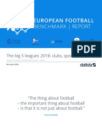 Statista European Football Benchmark 2018 Summary Report