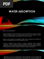 Water Absorption