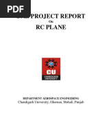 B. E. Project Report RC Plane: Chandigarh University, Gharuan, Mohali, Punjab