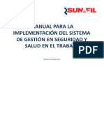 Manual para Implementar El Sistema de Gestion de Seguridad y Salud en Obra