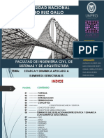 Estática y Dinámica Relacionados Con Elementos Estructurales