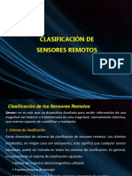  Clasificacion de Los Sensores Remotos