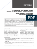 El Precedente Elgo Ríos o La Historia de Cómo Un TC Deconstruye Sus Competencias