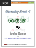 Concepts Geometry Event 1 - MBA Maths by Amiya