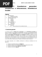 17 - Anestésicos Generales y Locales.