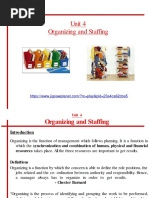 Unit 4 - Organizing and Staffing