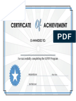 Certificate of Achievement