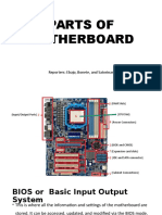 Parts of Motherboard: Reporters: Ebajo, Bonete, and Satorinas