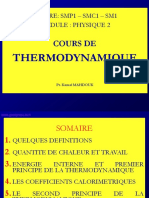 Cours de Thermodynamyque Sm1-Smp1-Smc1.Bak - Bak