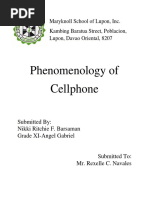 Phenomenology of Cellphone