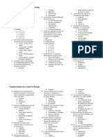 Preguntas Guía Examen UNAM - Biología