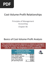 Cost-Volume-Profit Relationships: Principles of Management Accounting