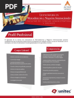 Perfil Profesional: Licenciatura en