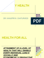 Primary Health Care: Dr. Kanupriya Chaturvedi