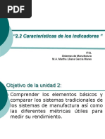 2.2 Caracteristicas de Los Indicadores