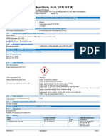 Hydrochloric Acid, 0.1N (0.1M) : Safety Data Sheet