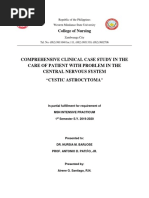 Comprehensive Clinical Case Study in The Care of Patient With Problem in The Central Nervous System "Cystic Astrocytoma"