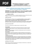 Guia - 3 Configuración de Páginas, Imágenes y Gráficos, Uso de Ortografía - Docx