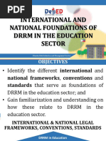 Presentation - Intl and Natl Foundations of DRRM in Education