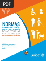 PDF Normas para La Inclusión, Protección y Atención de Las Personas Con Discapacidad en Las Emergencias y Desastres